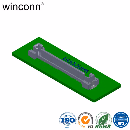 SATA 17p 플러그 수직 DIP 유형 커넥터