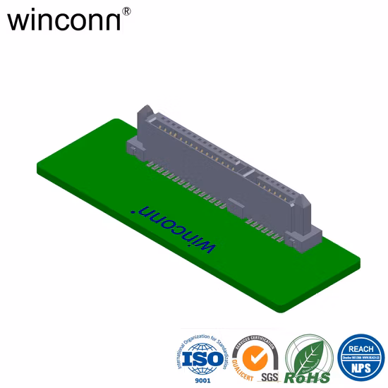 SATA 22p 리셉터클 수직 SMT 유형 H=8.15mm 커넥터